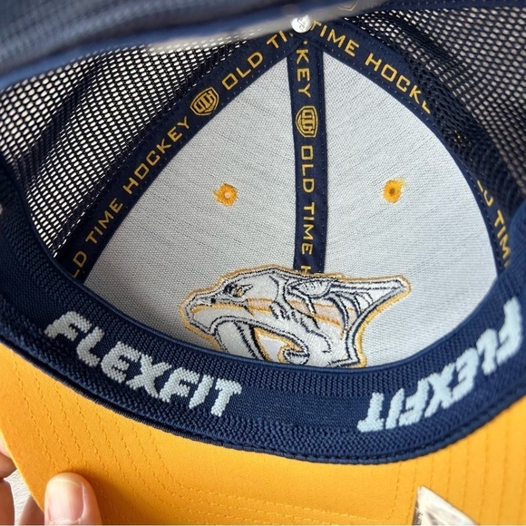 Nashville Predators Fanatics Old Time Hockey Flexfit One Size Cap  Hat - Picture 9 of 13